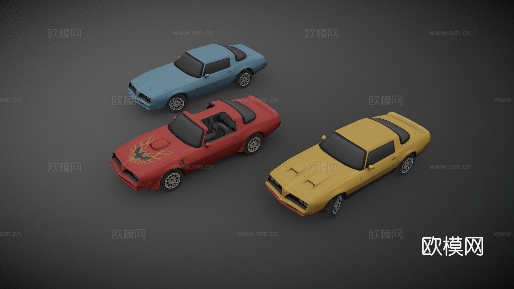 庞蒂亚克火鸟su模型