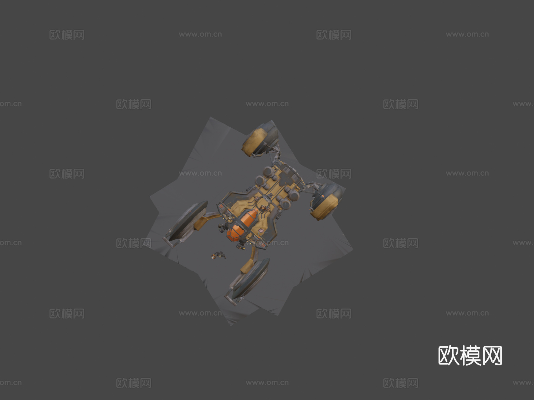 伊甸园计划外骨骼漫游车su模型