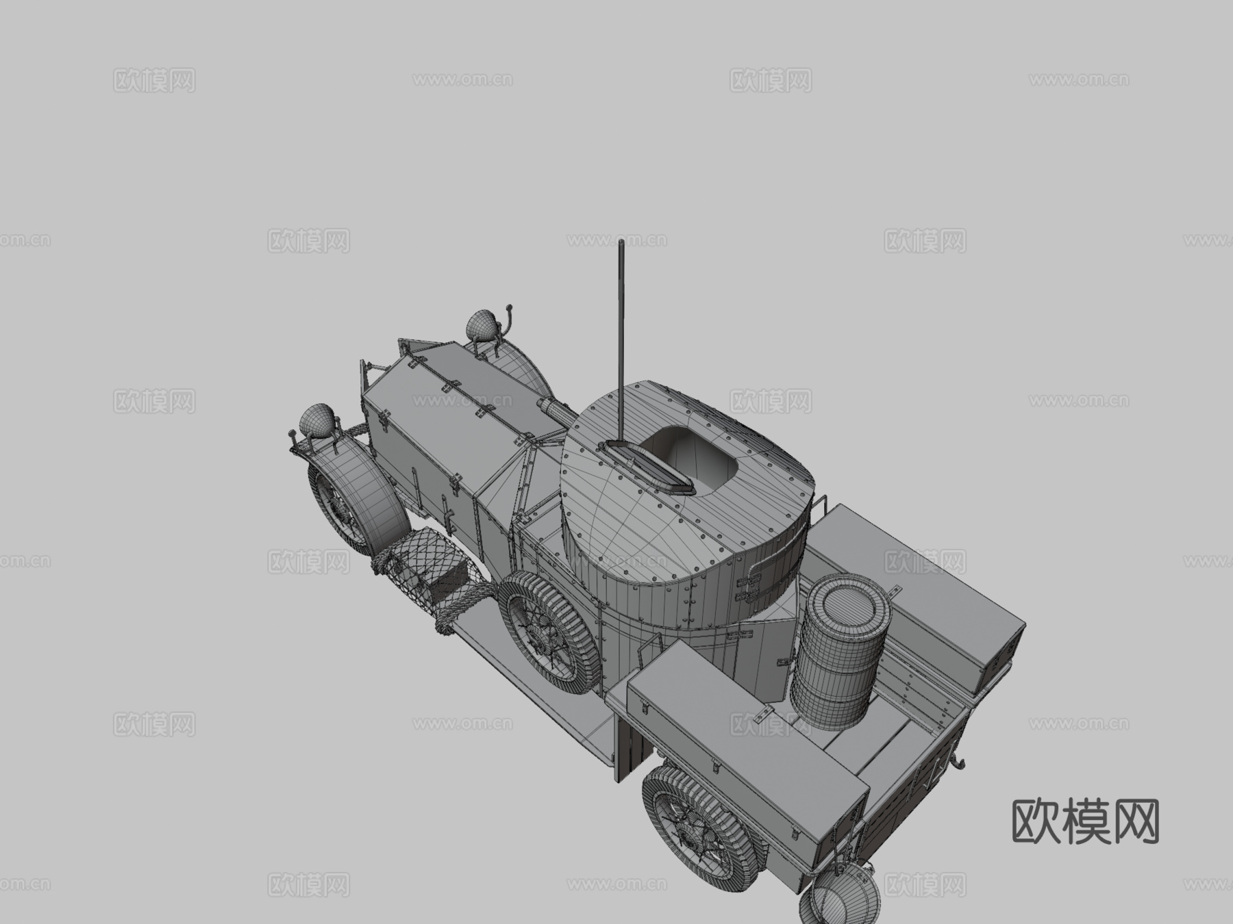 劳斯莱斯装甲车1914年款su模型
