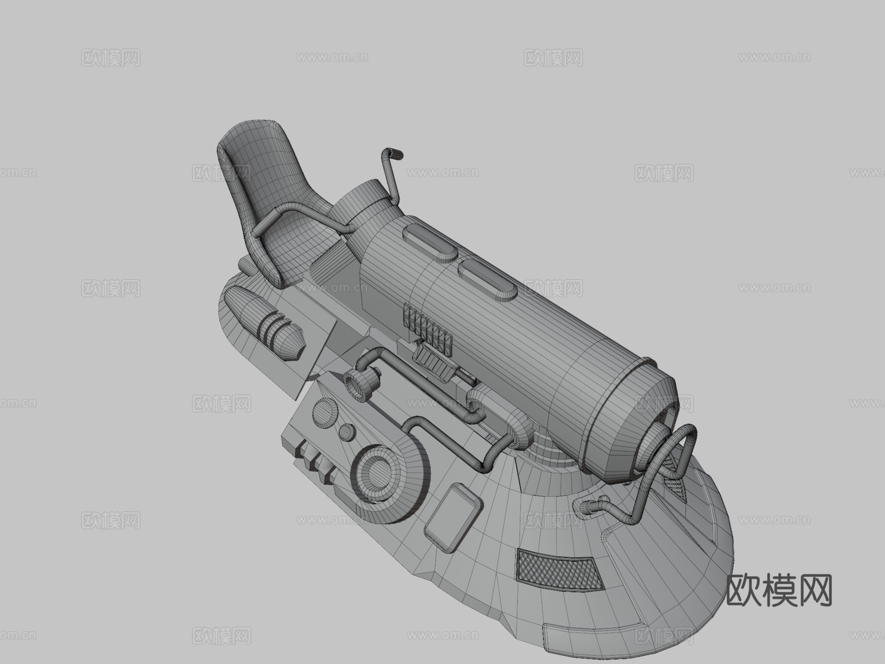 科幻悬浮摩托车05su模型