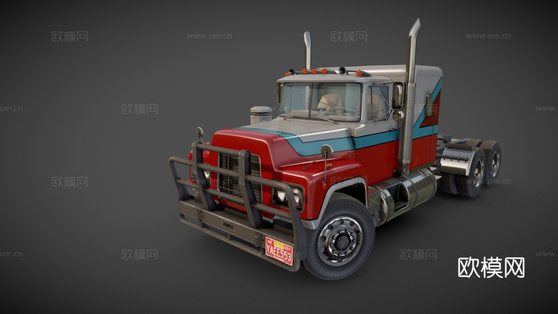 通用美国半挂卡车su模型