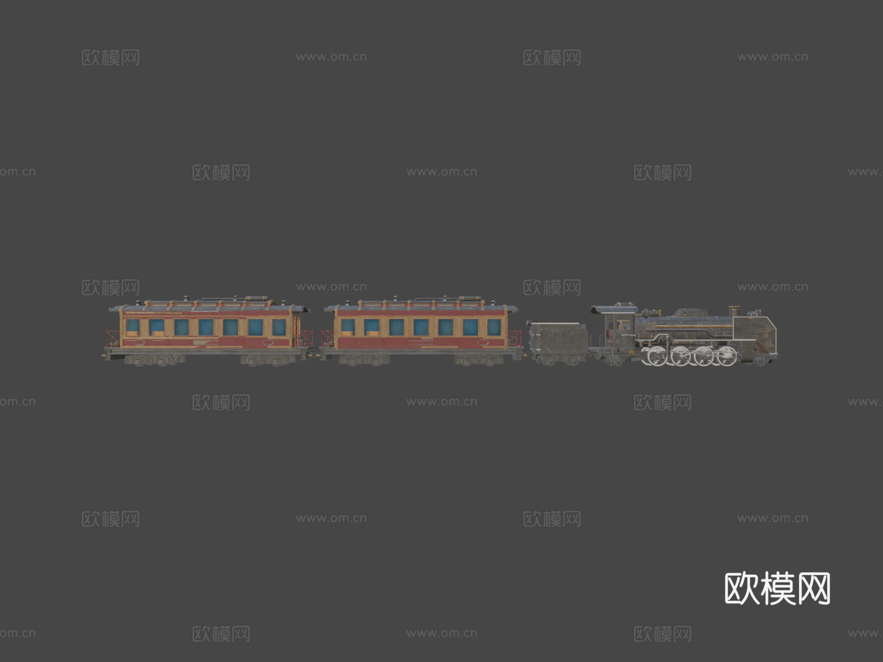 蒸汽朋克 机车su模型