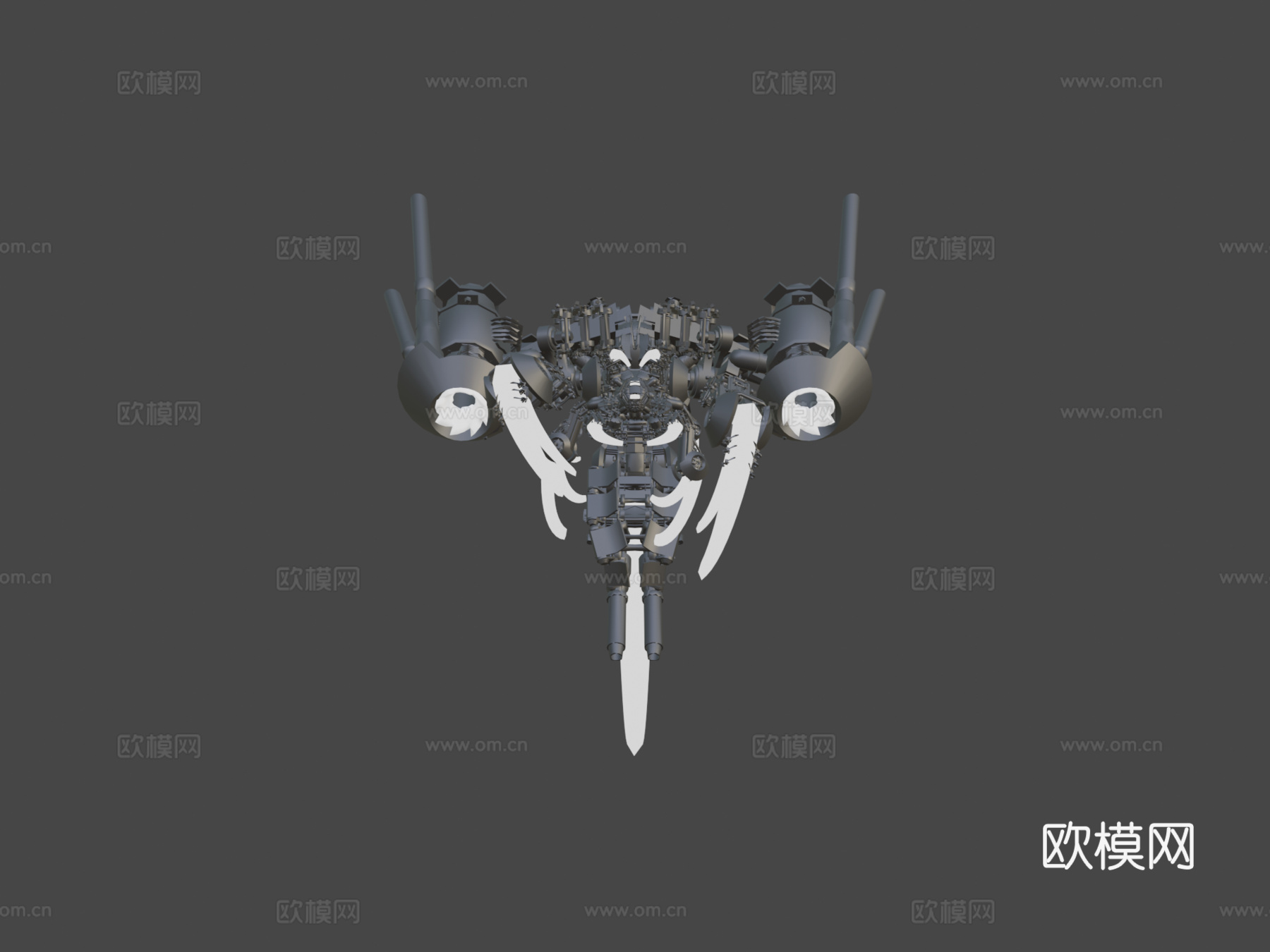 ZBrush 4R4如何使用插入网格绘制机甲.3su模型