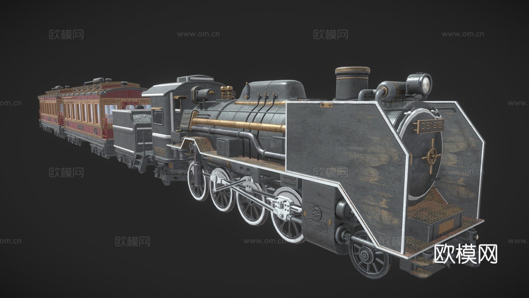 蒸汽朋克 机车su模型