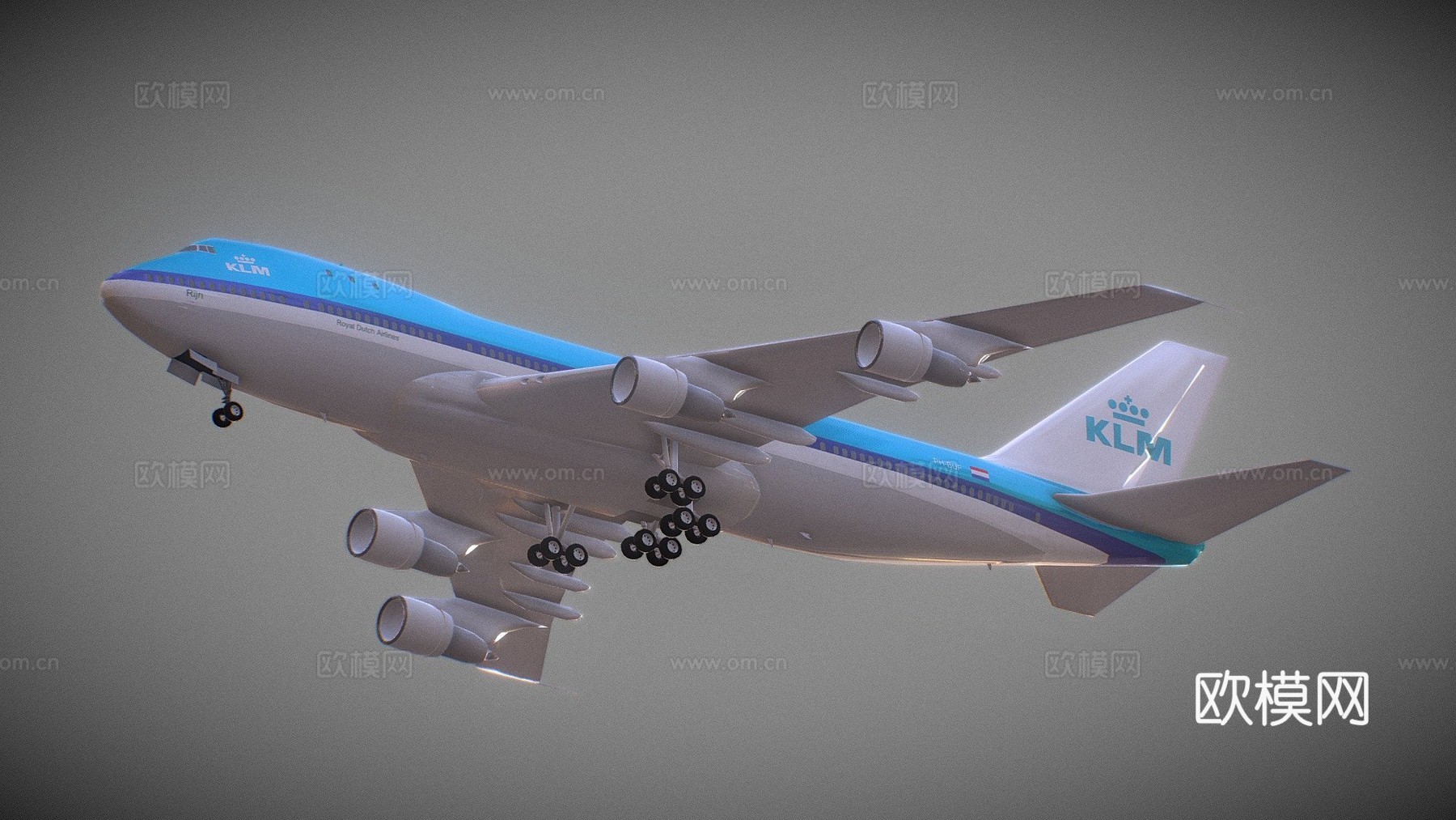 波音747 b747荷兰皇家航空su模型