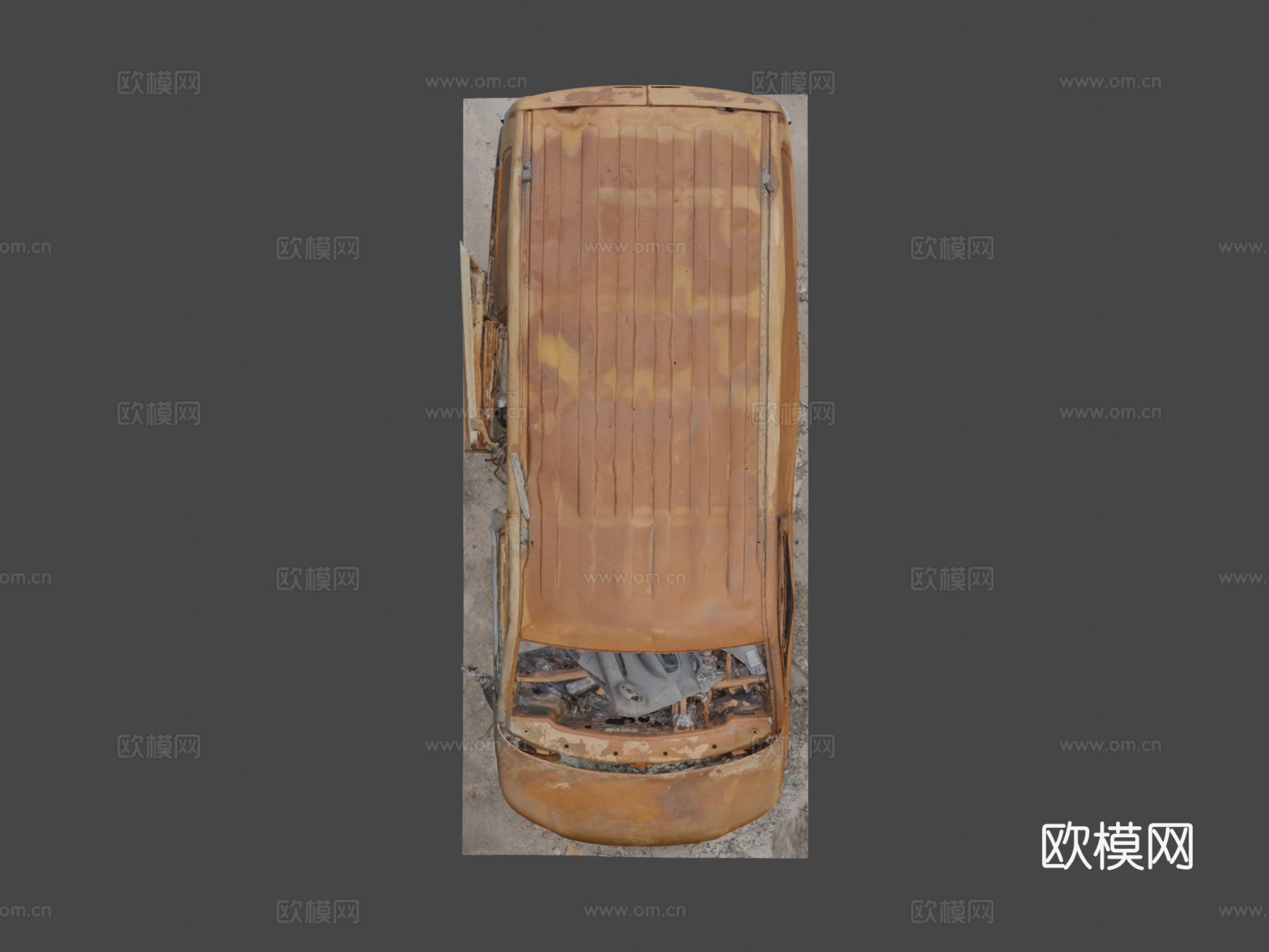 大众运输车T5原始三维扫描su模型