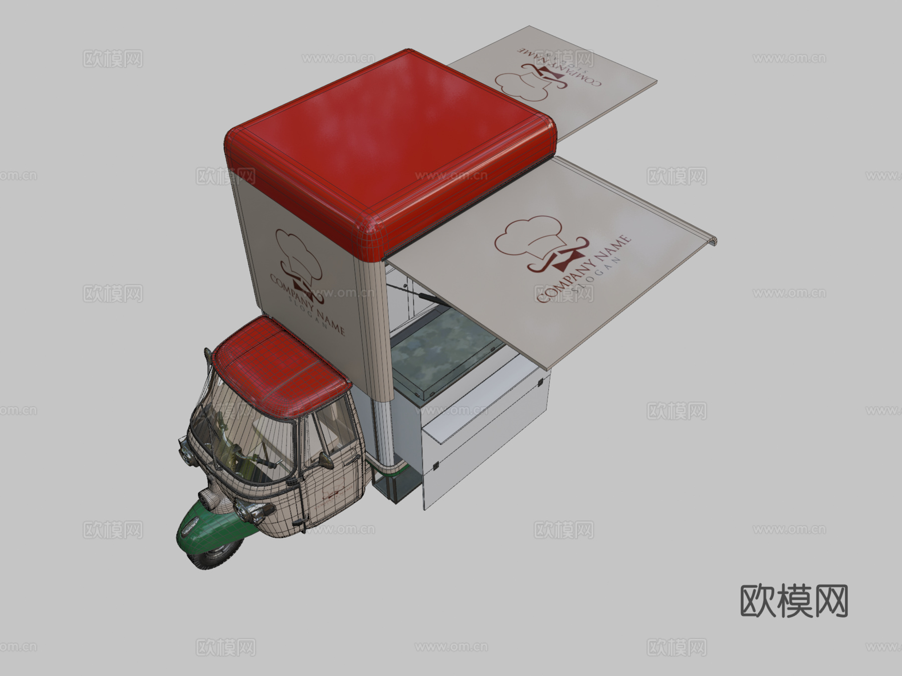 比亚乔Ape V曲线食品轨道su模型