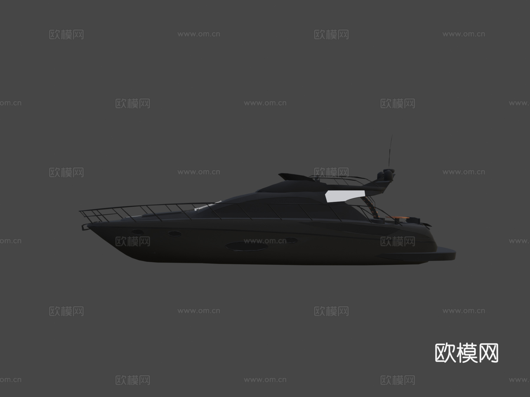 游艇第二版su模型