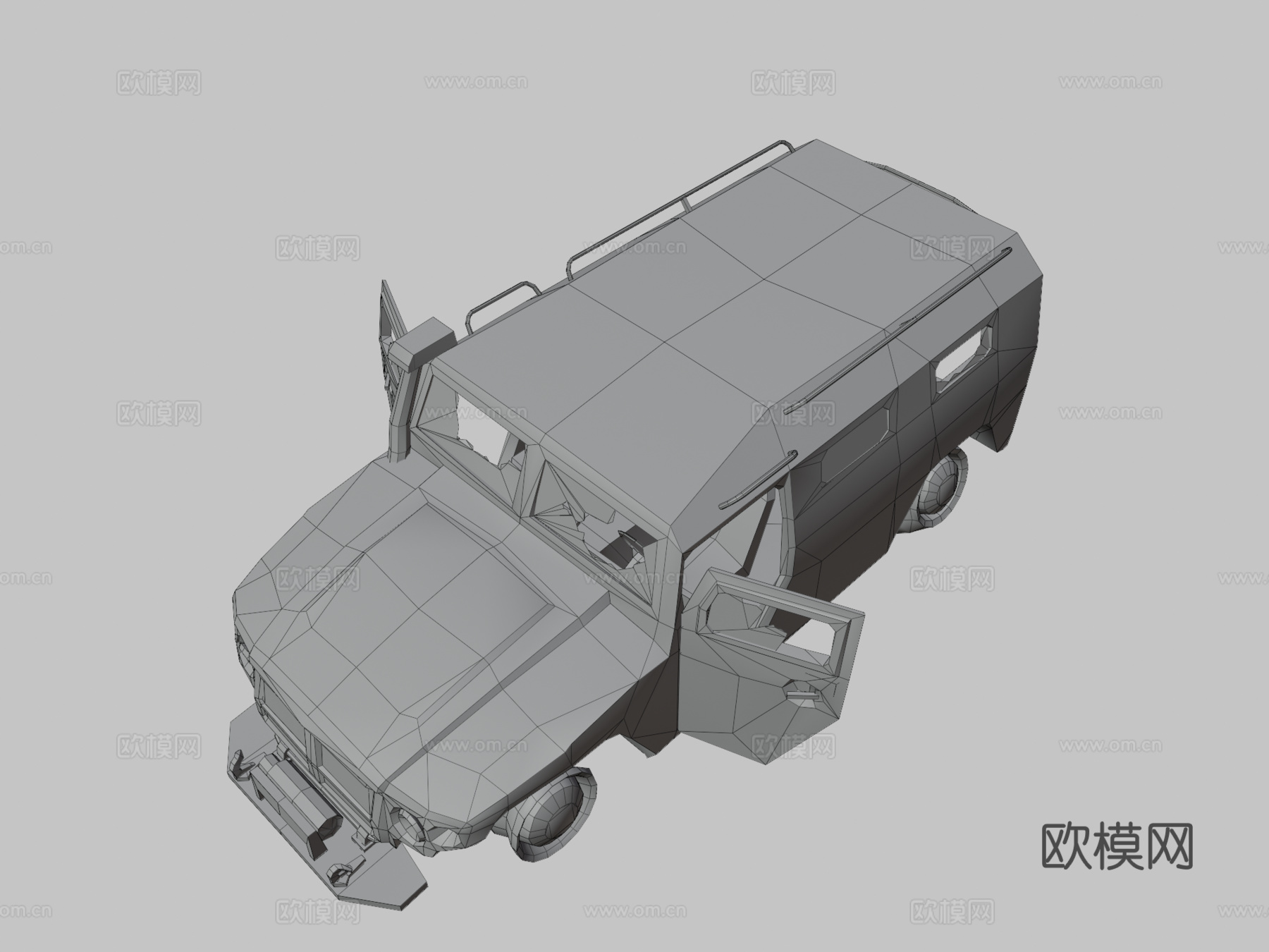 损毁的GAZ虎式su模型