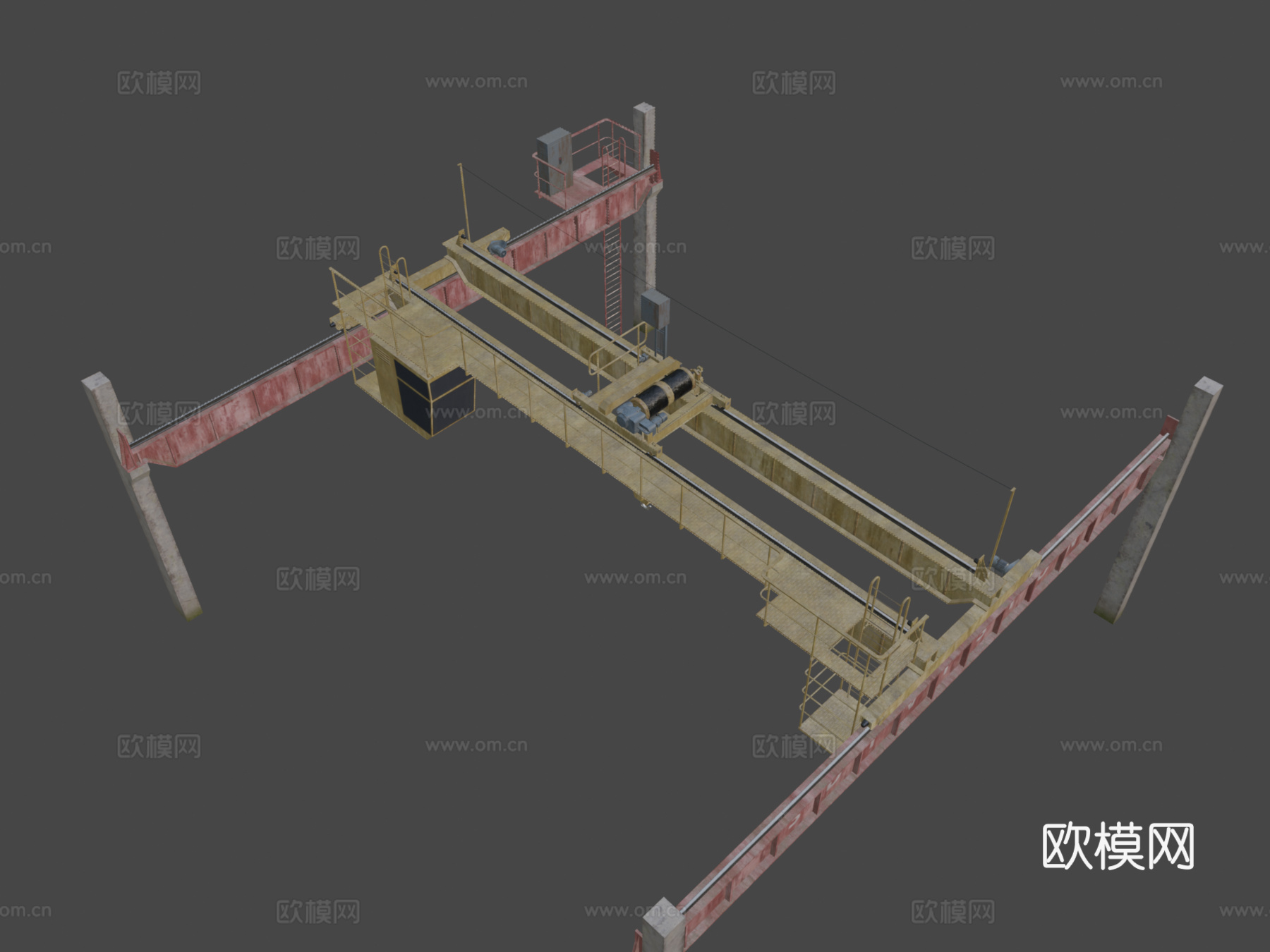 高架起重机su模型