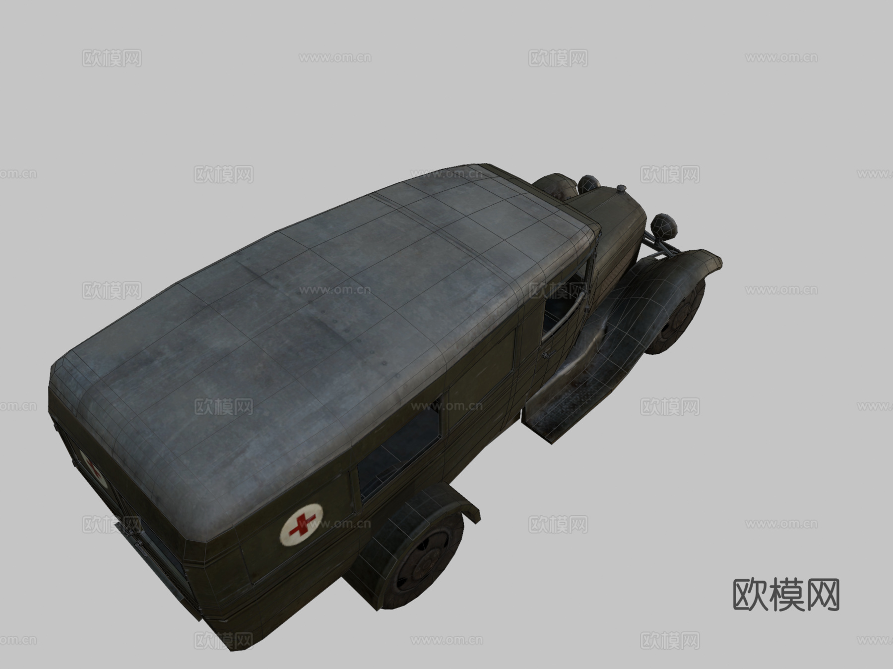 医疗卡车su模型