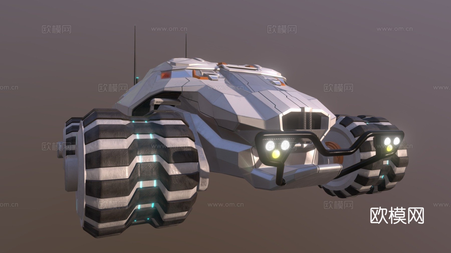 科幻越野车su模型