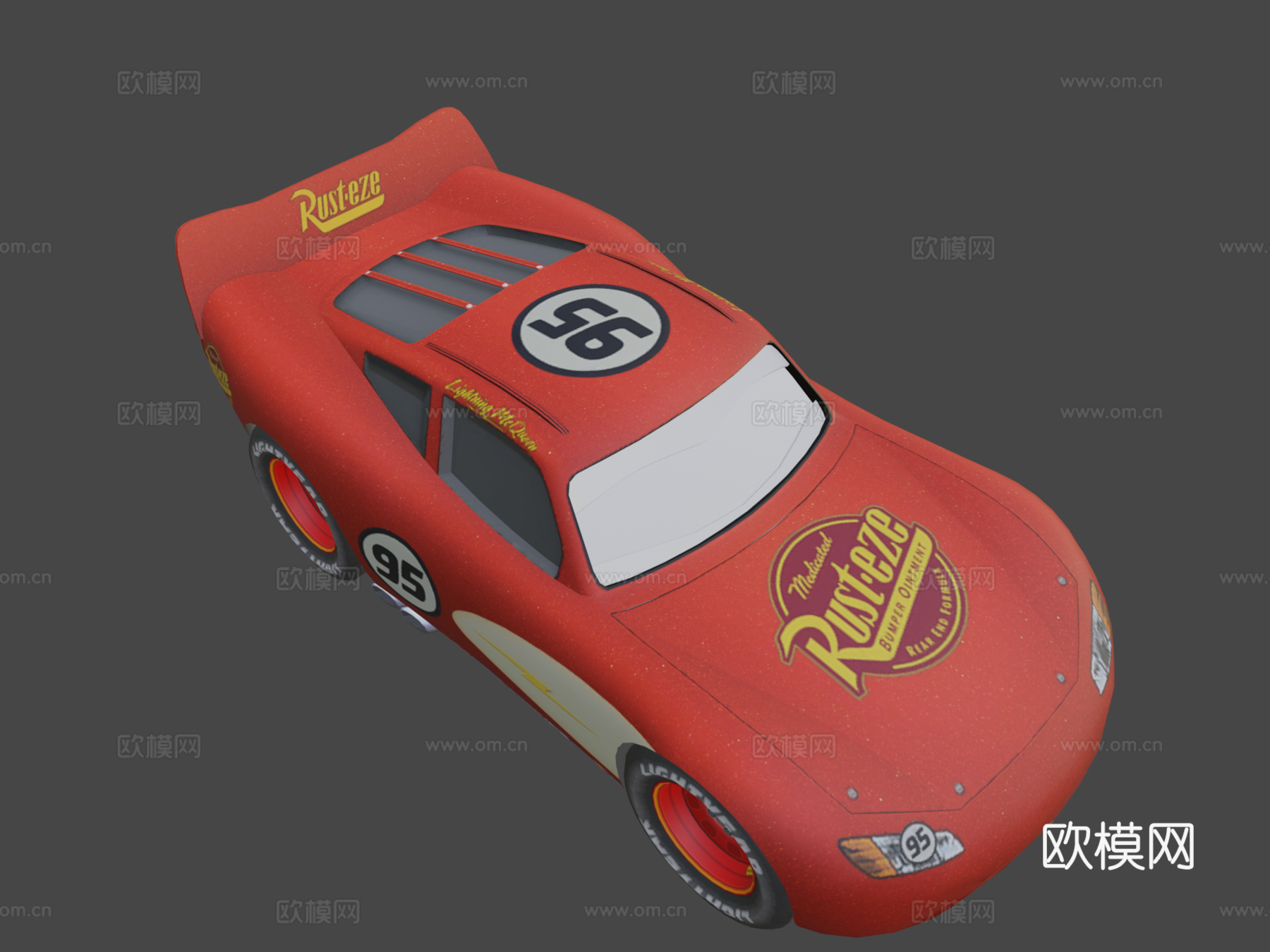闪电麦昆 赛车欧拉玛su模型
