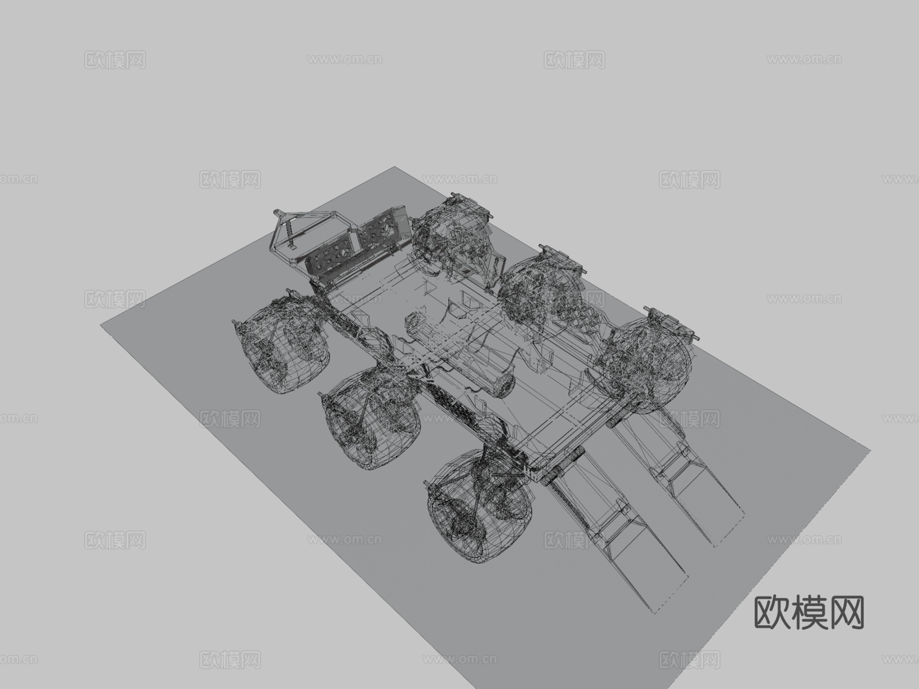 火星漫游车su模型