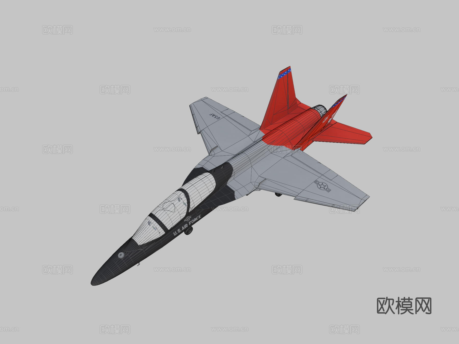 波音萨博T7a红鹰su模型