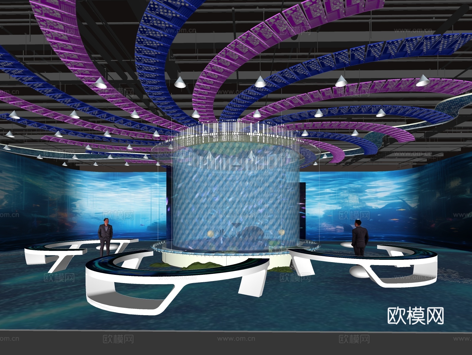 未来科技展厅su模型