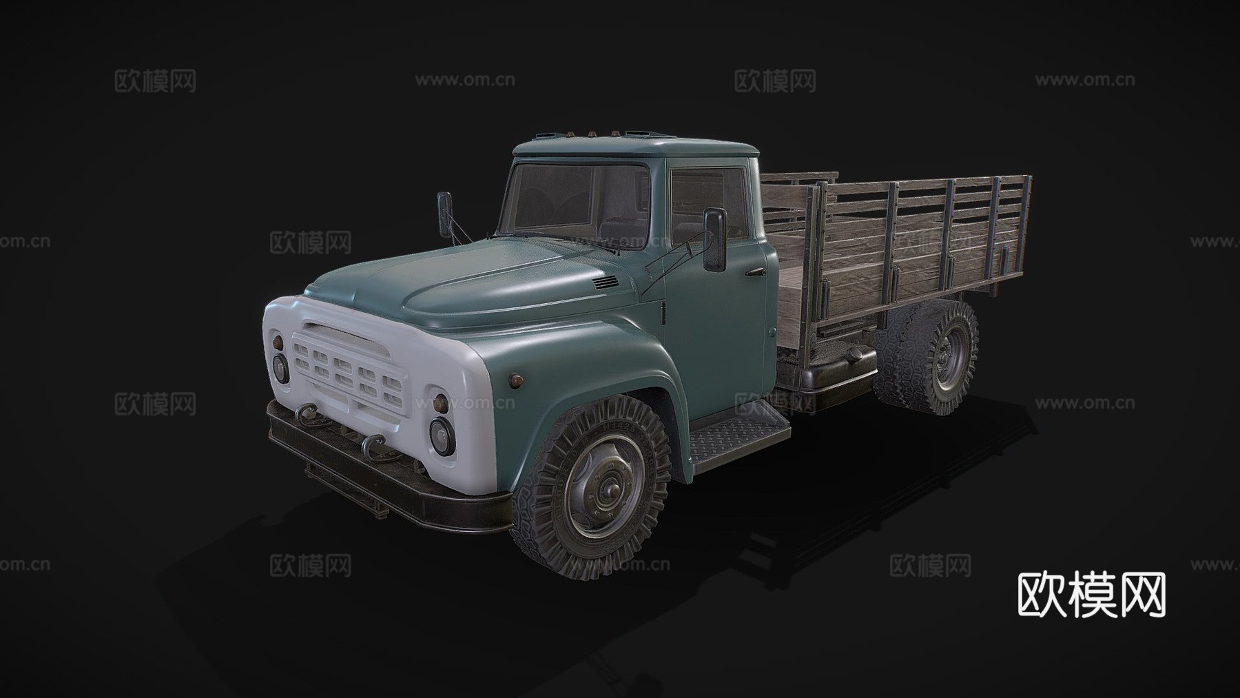 ZIL 130车身低多边形su模型