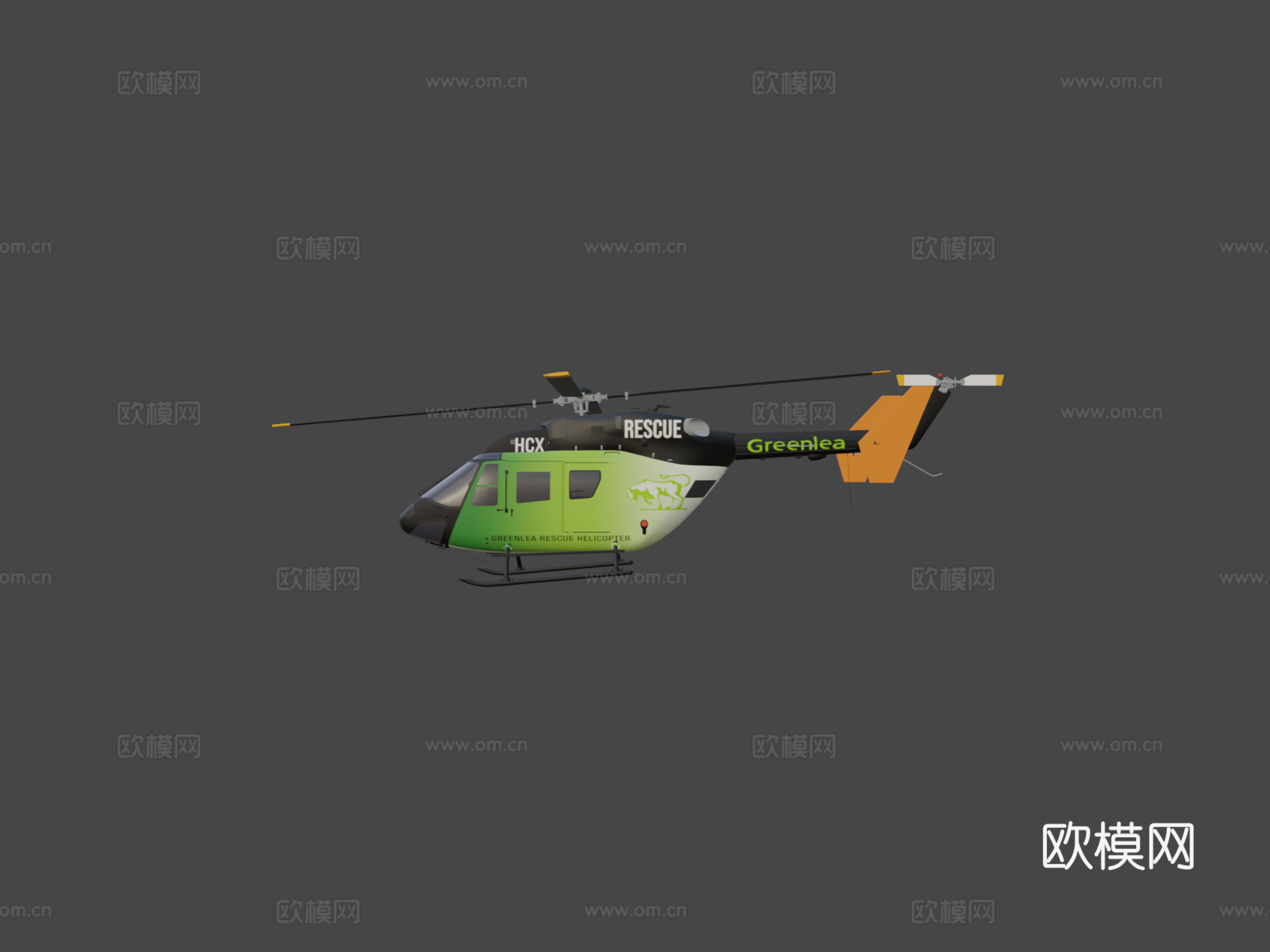 格林利救援直升机su模型