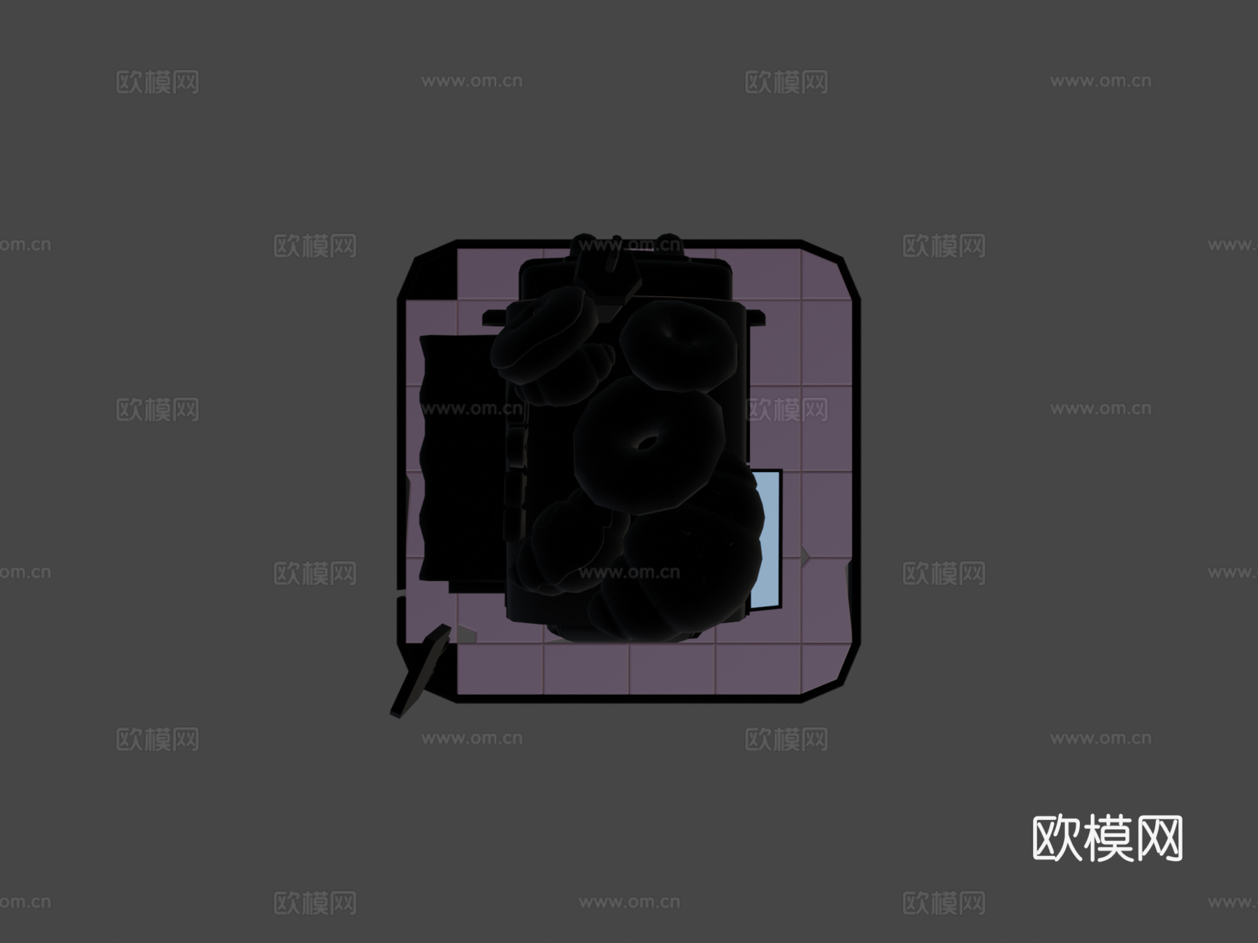 未来食品卡车su模型