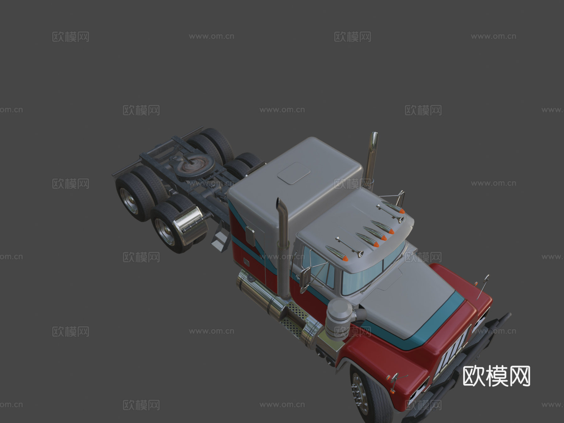 通用美国半挂卡车su模型