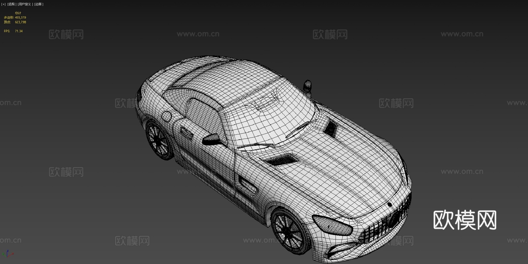 梅赛德斯奔驰GT轿跑AMGsu模型