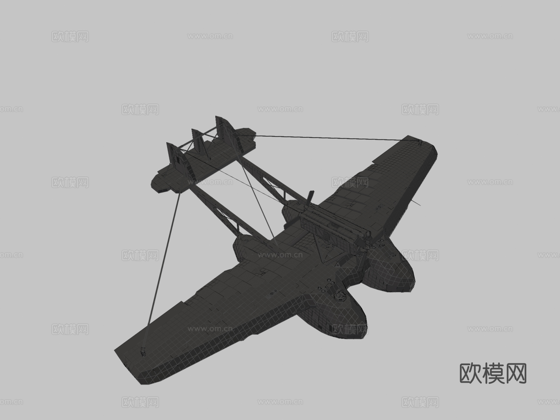 萨沃亚-马切蒂 S.55 风暴工厂su模型