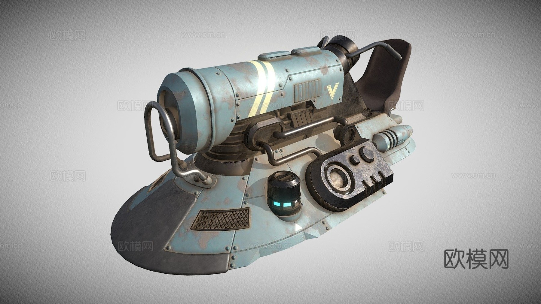 科幻悬浮摩托车05su模型