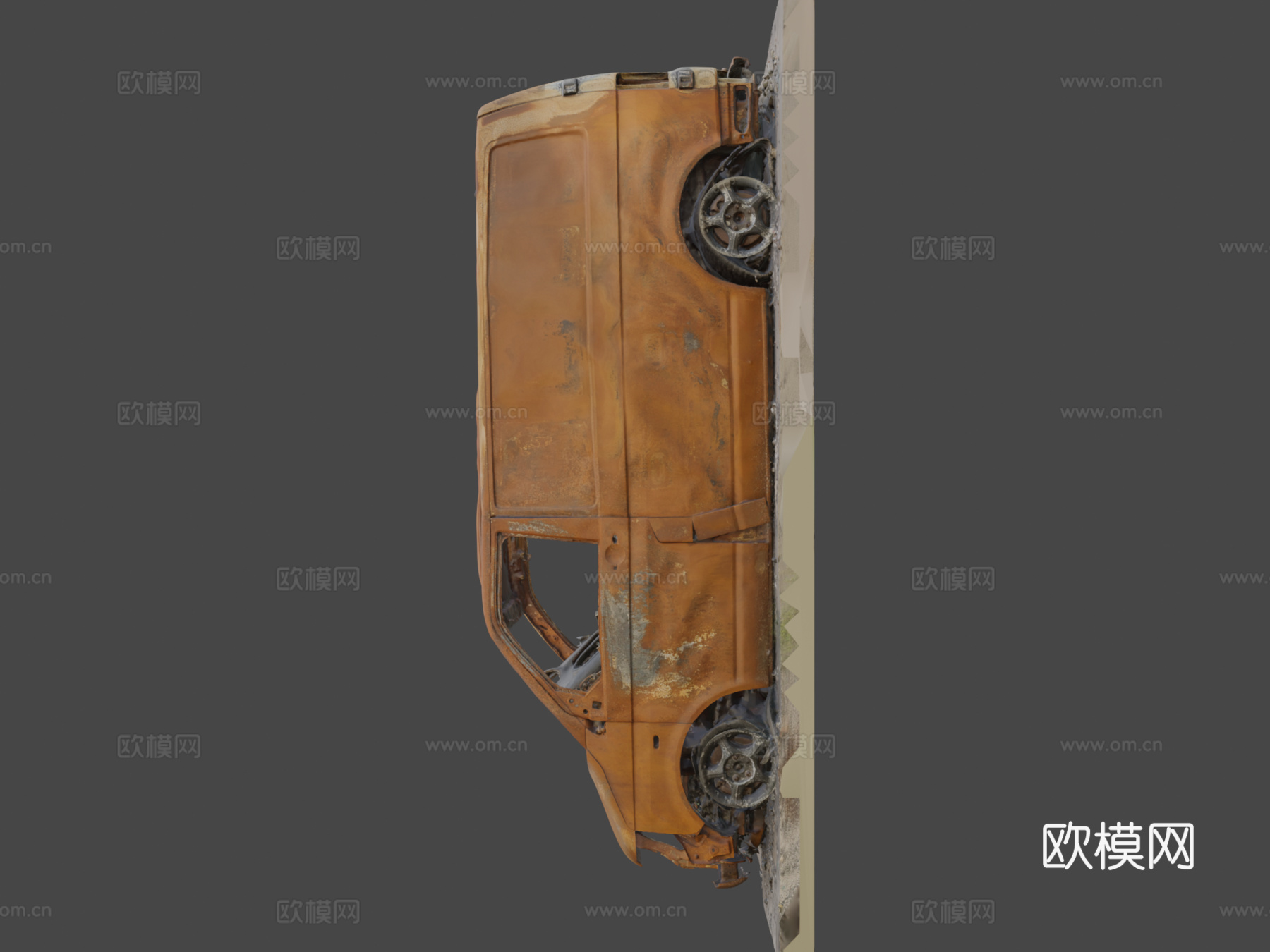 大众运输车T5原始三维扫描su模型