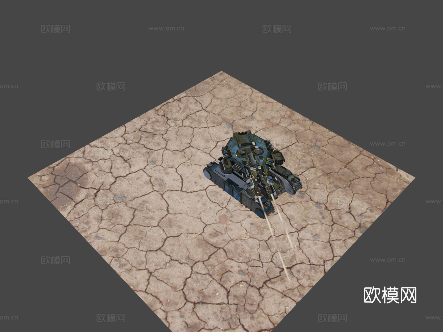 科幻MK3坦克su模型