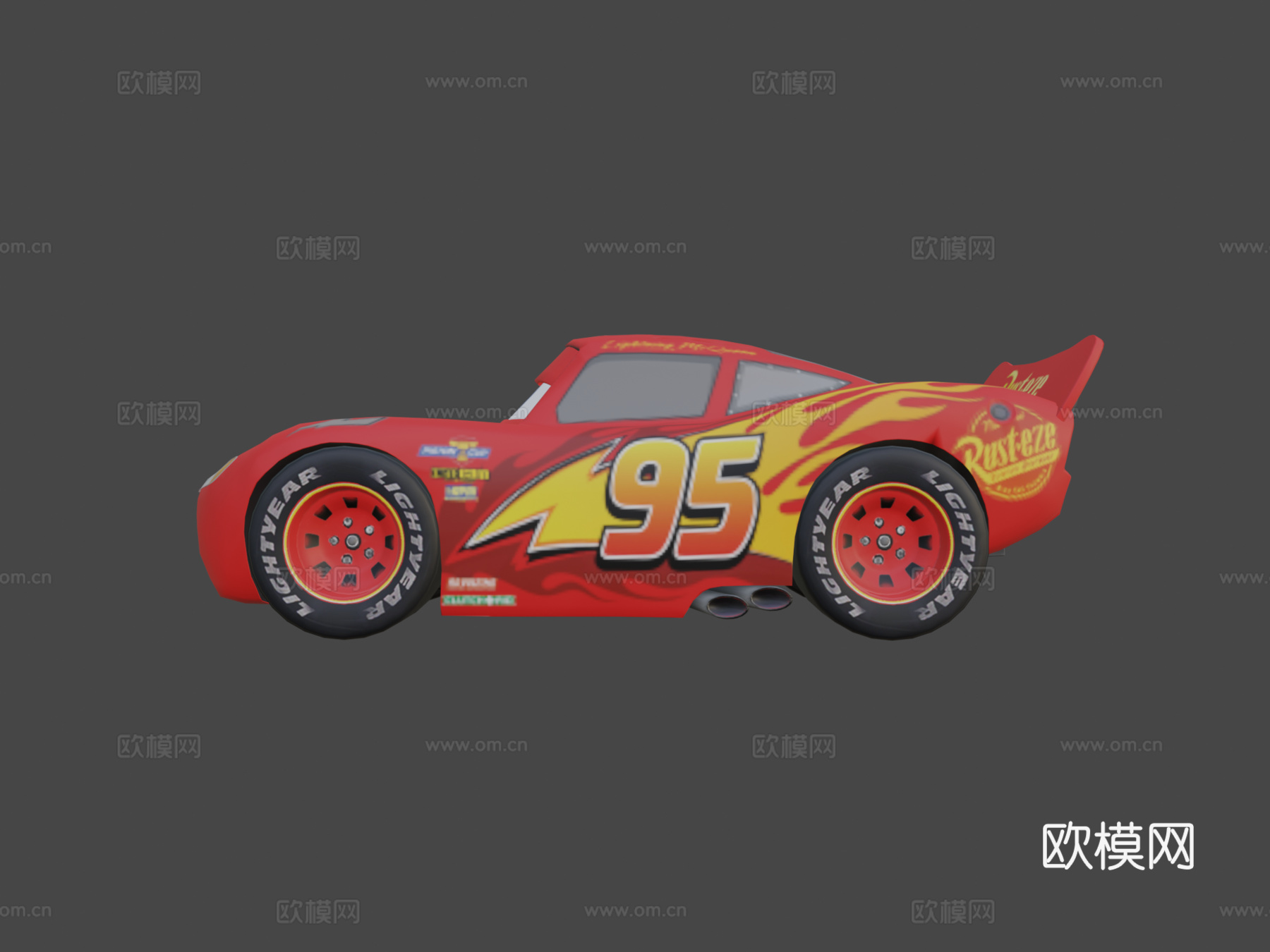 闪电麦昆su模型