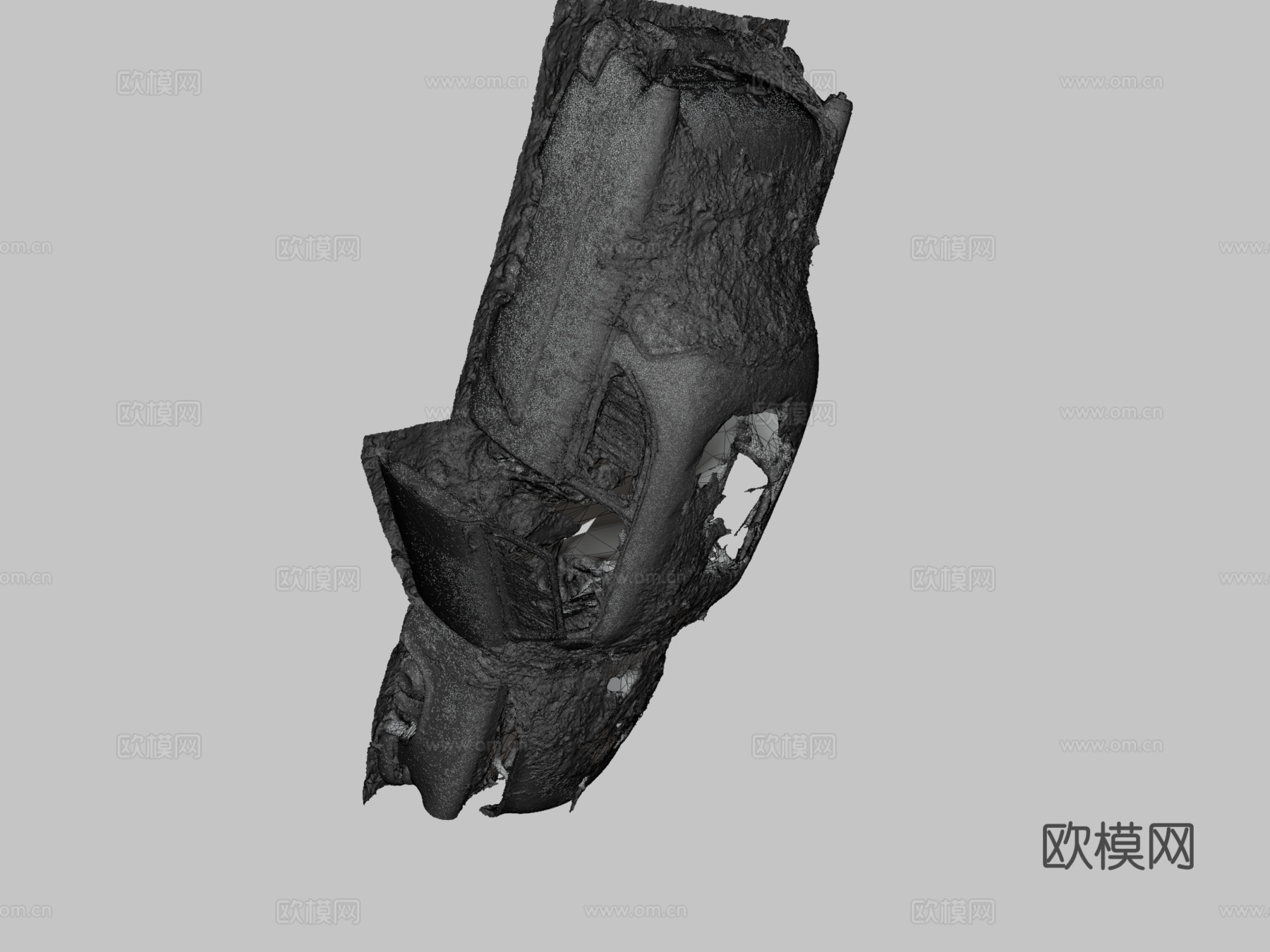 松针汽车原始扫描su模型