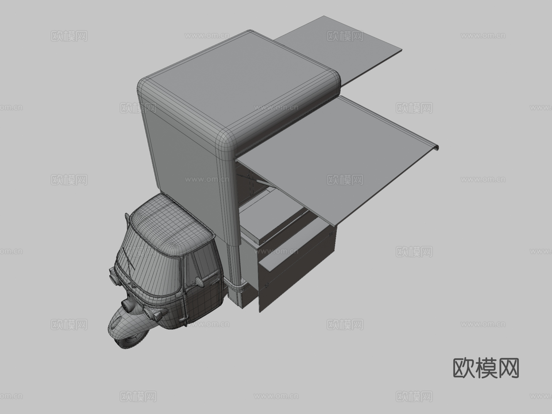 比亚乔Ape V曲线食品轨道su模型