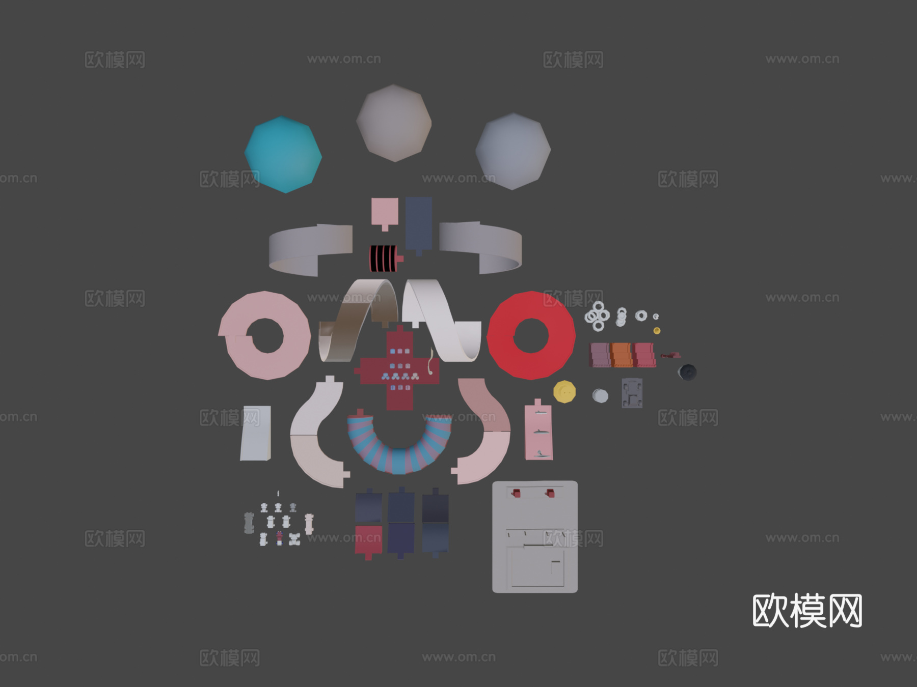 空闲赛车 完整包su模型