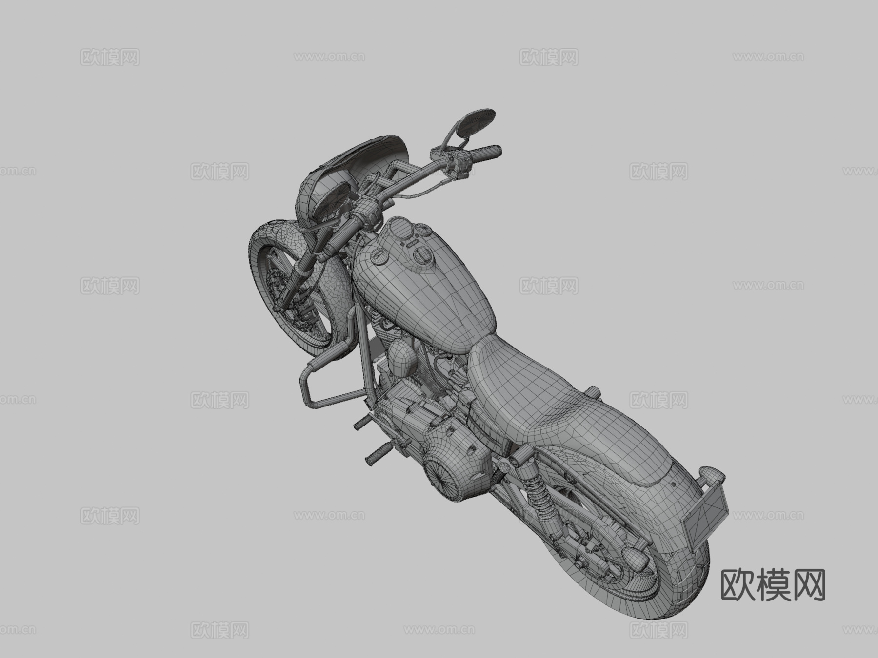 哈雷戴维森 戴纳 街头鲍勃 混乱之子su模型