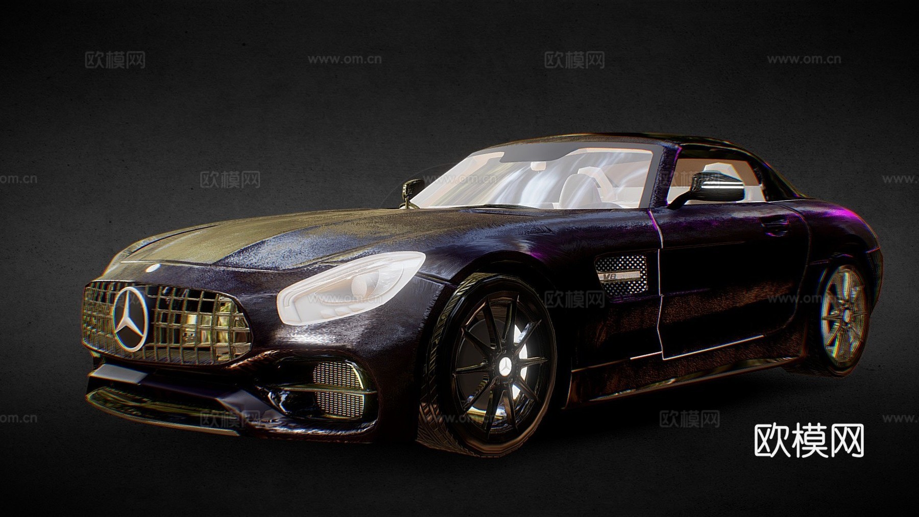 梅赛德斯奔驰GT轿跑AMGsu模型