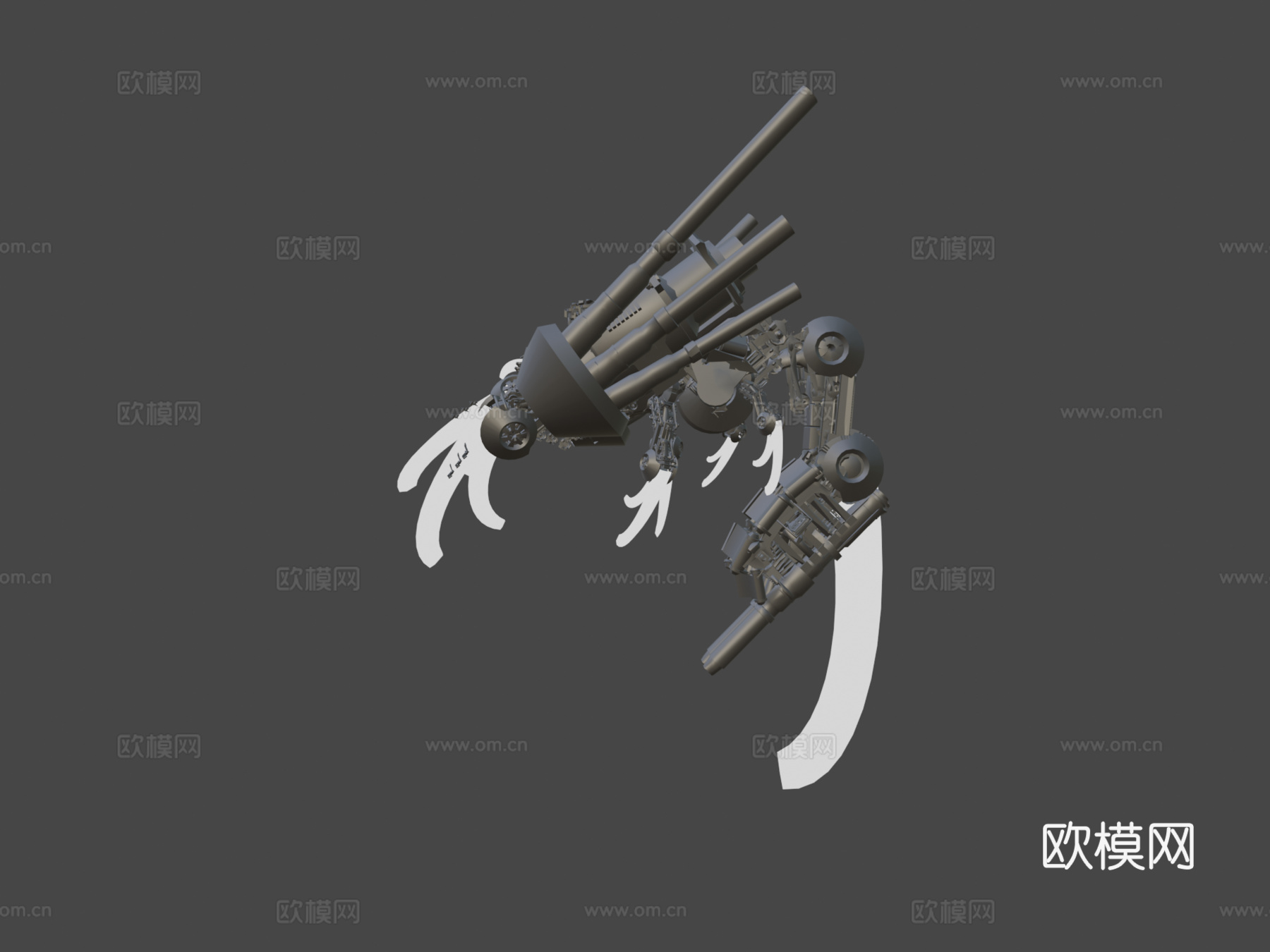 ZBrush 4R4如何使用插入网格绘制机甲.3su模型