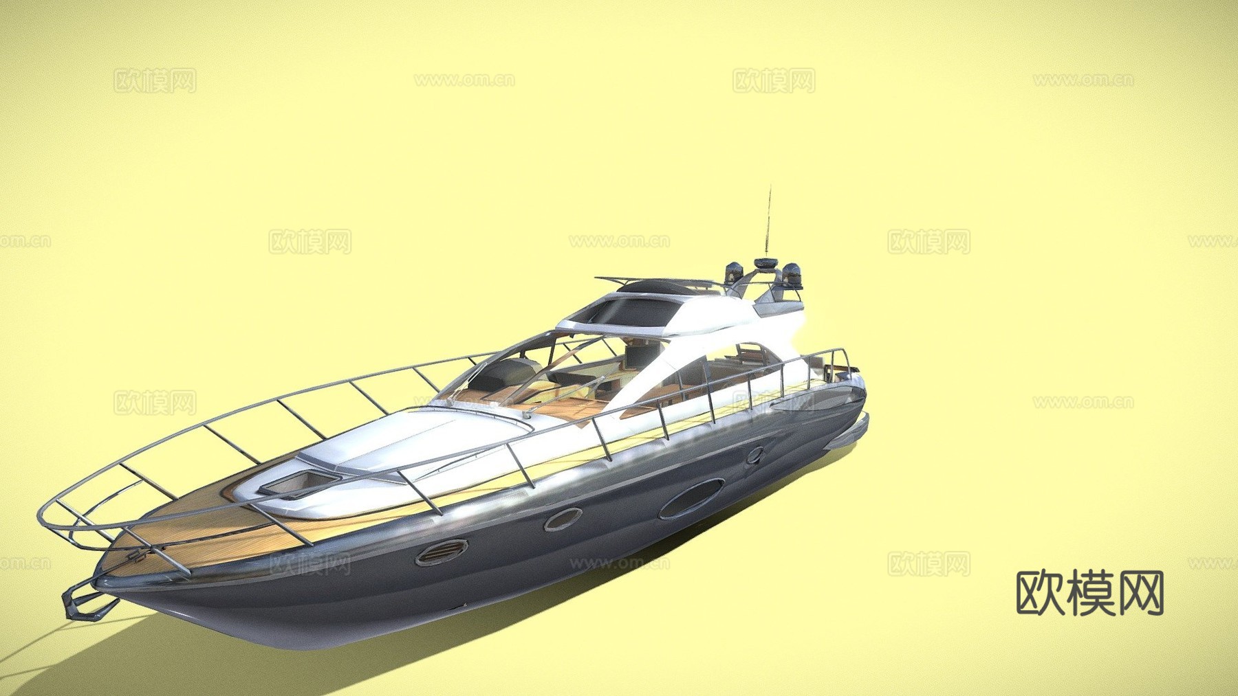 游艇第二版su模型