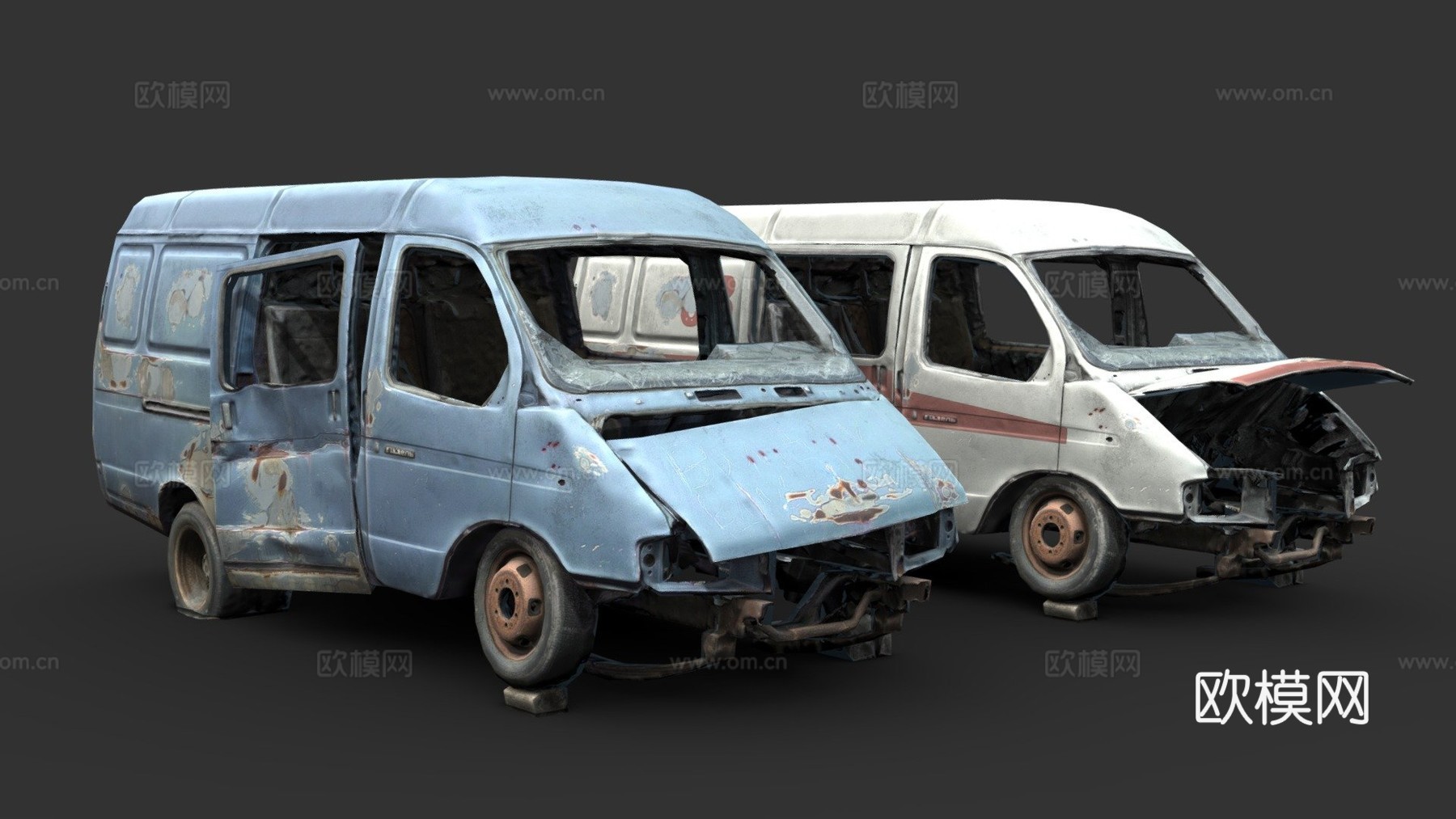 嘎斯羚羊被摧毁su模型