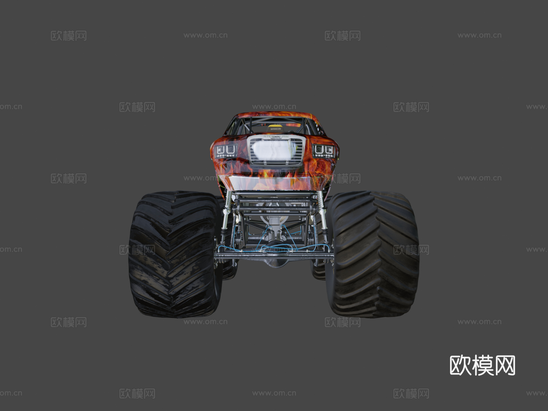 钢爪可驾驶怪物卡车丛游戏1su模型