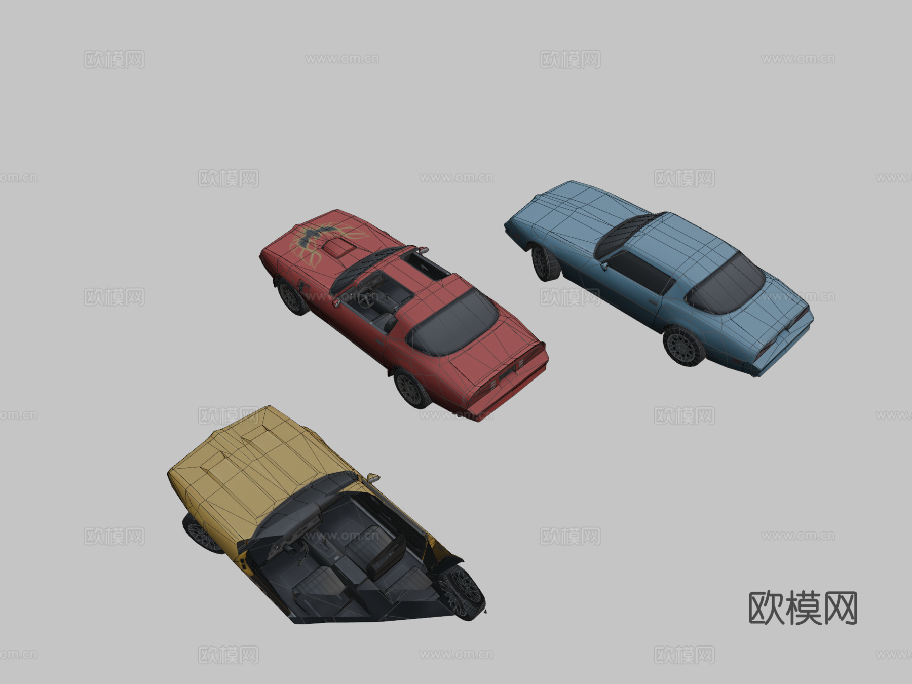 庞蒂亚克火鸟su模型