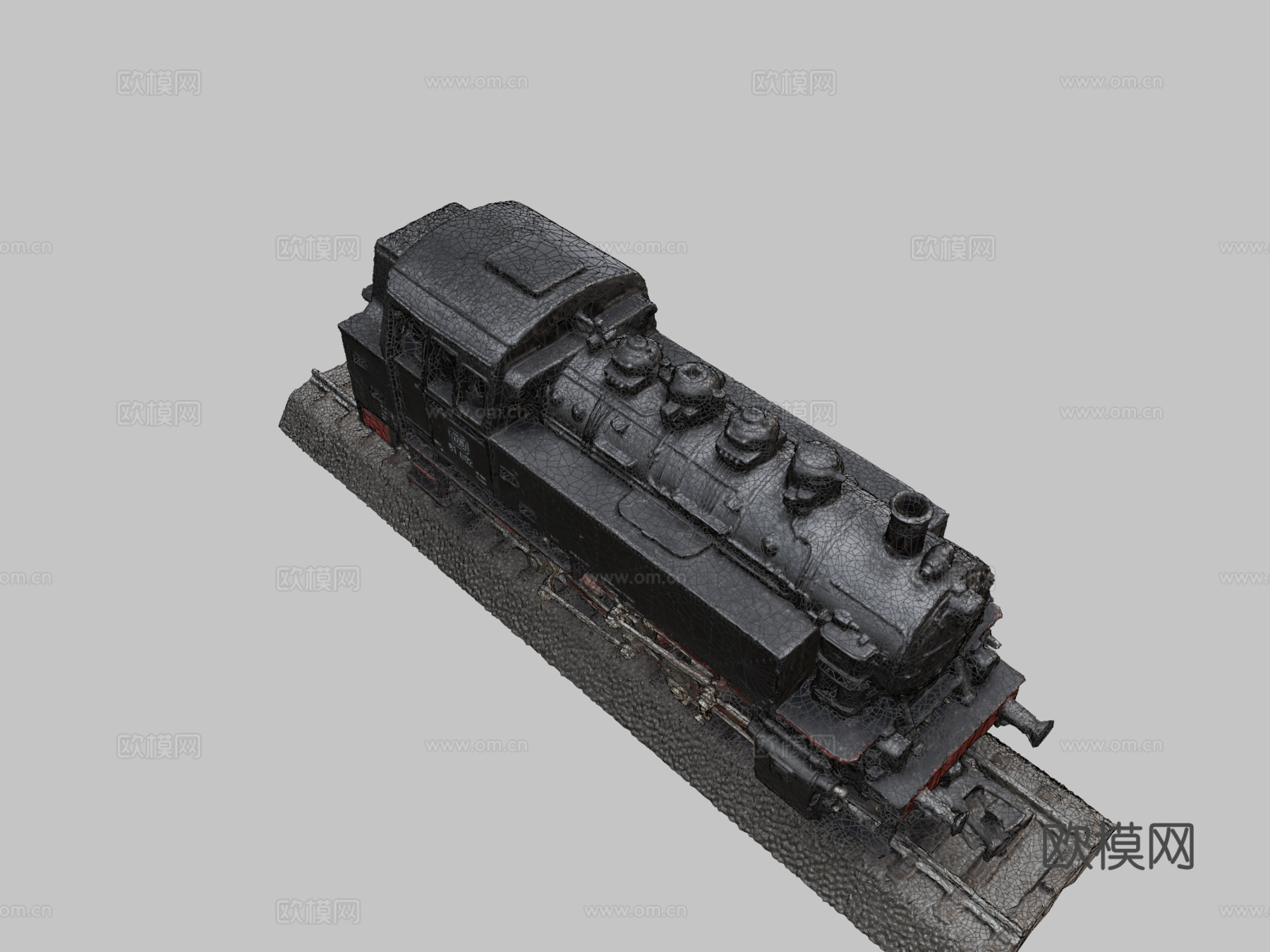 比例模型 蒸汽机车 RC玩具挑战su模型