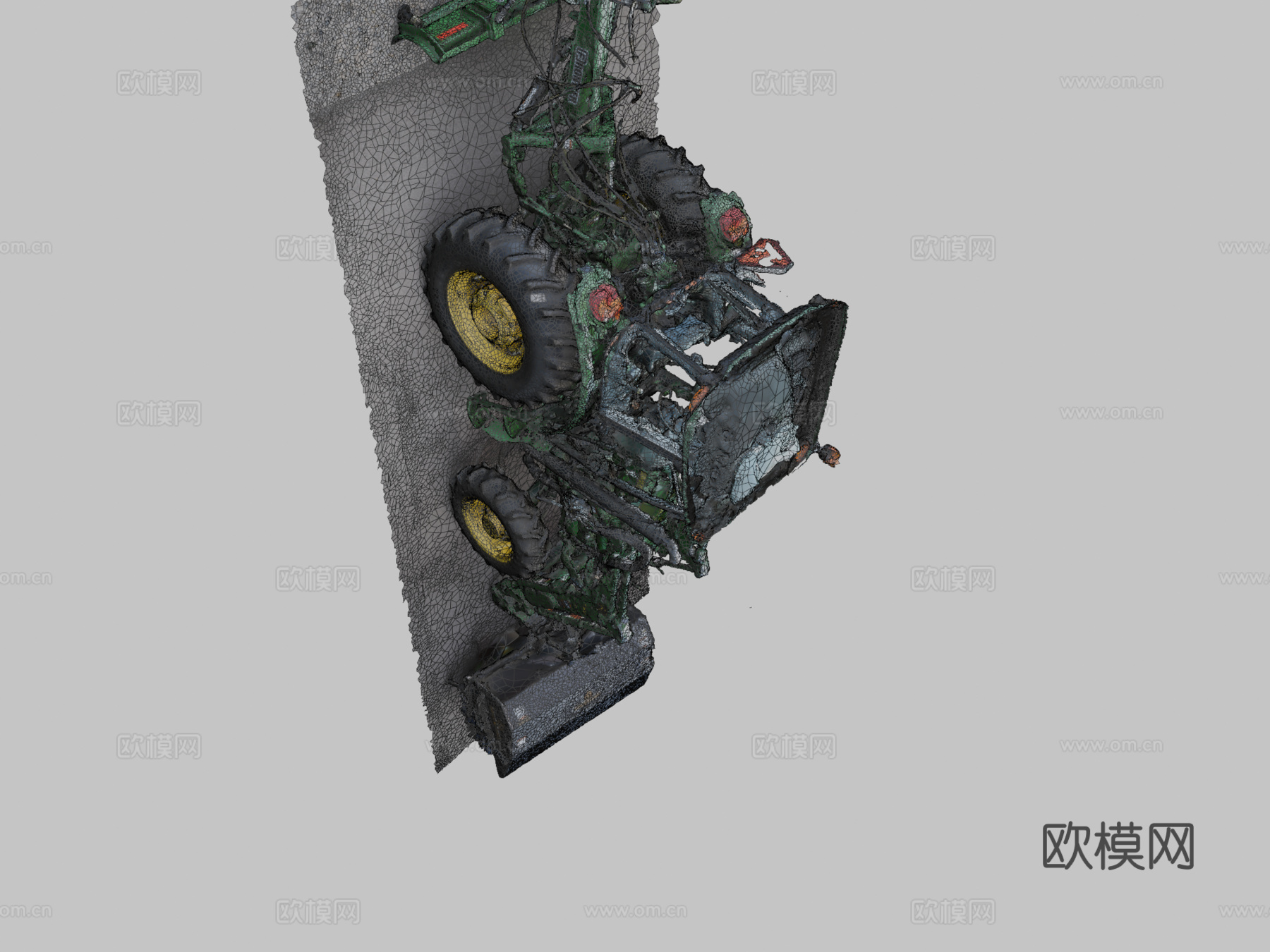 约翰迪尔拖拉机GRADD 3D模型su模型