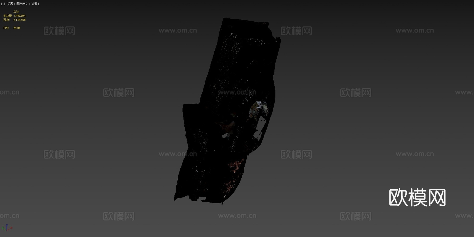 松针汽车原始扫描su模型