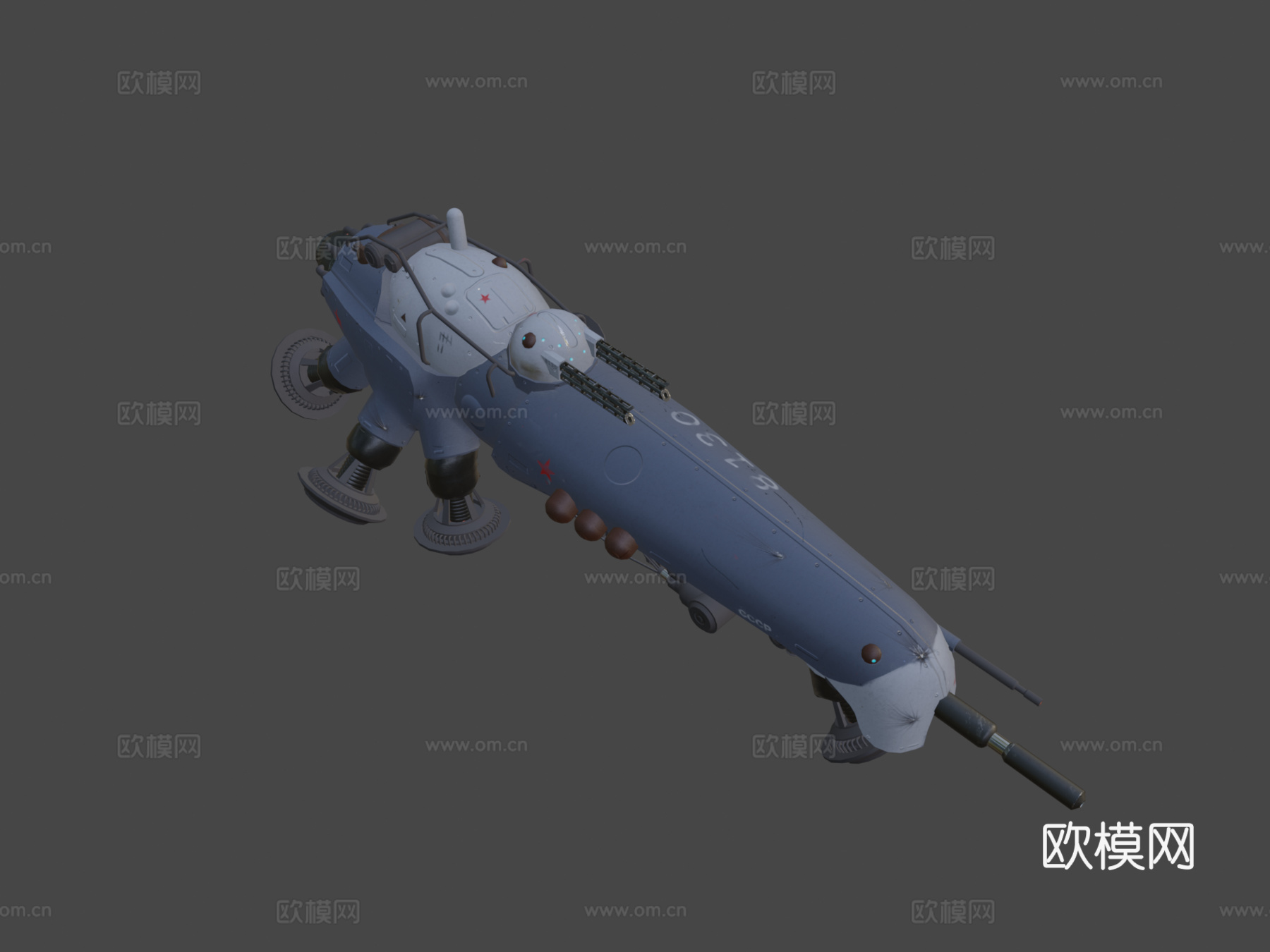 俄罗斯 气垫船 坦克 MK II 新su模型