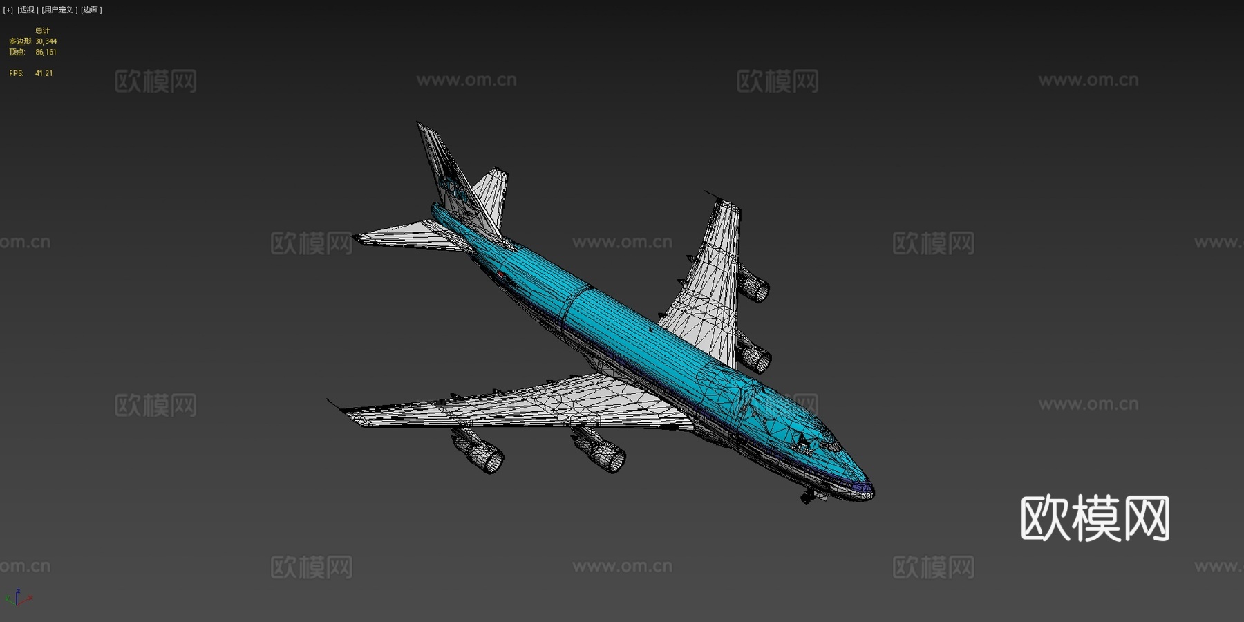 波音747 b747荷兰皇家航空su模型