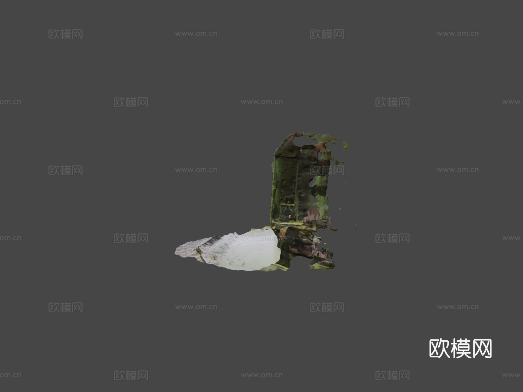 火车站 车厢su模型