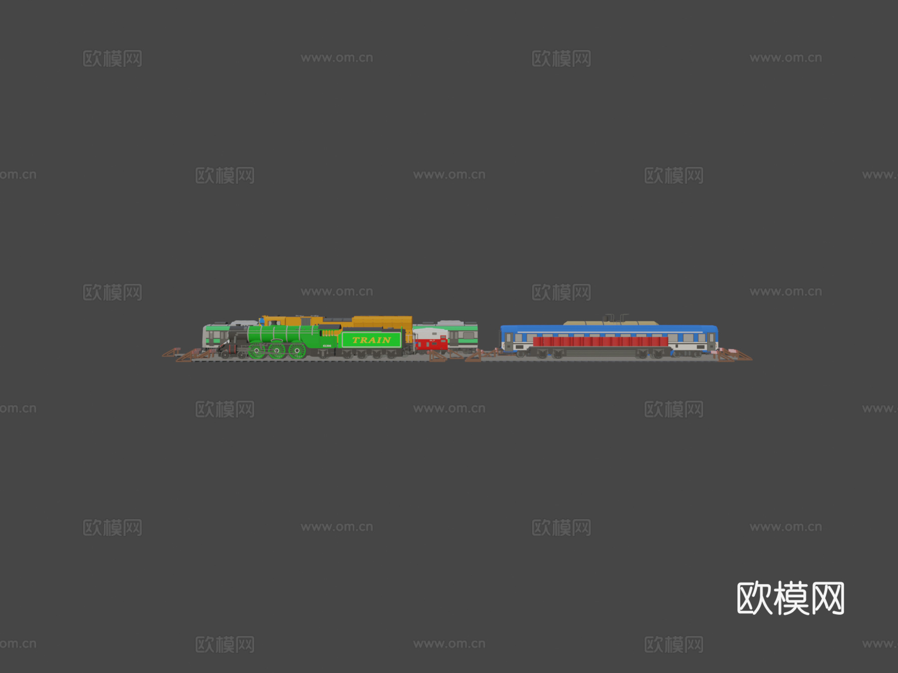 个火车模型仅在一个包中su模型