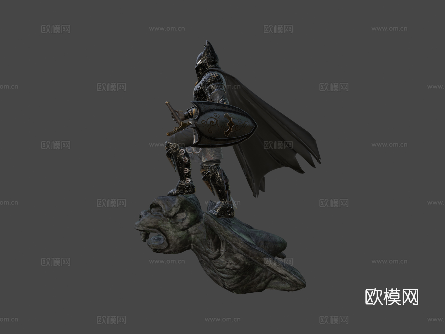 蝙蝠中世纪骑士su模型