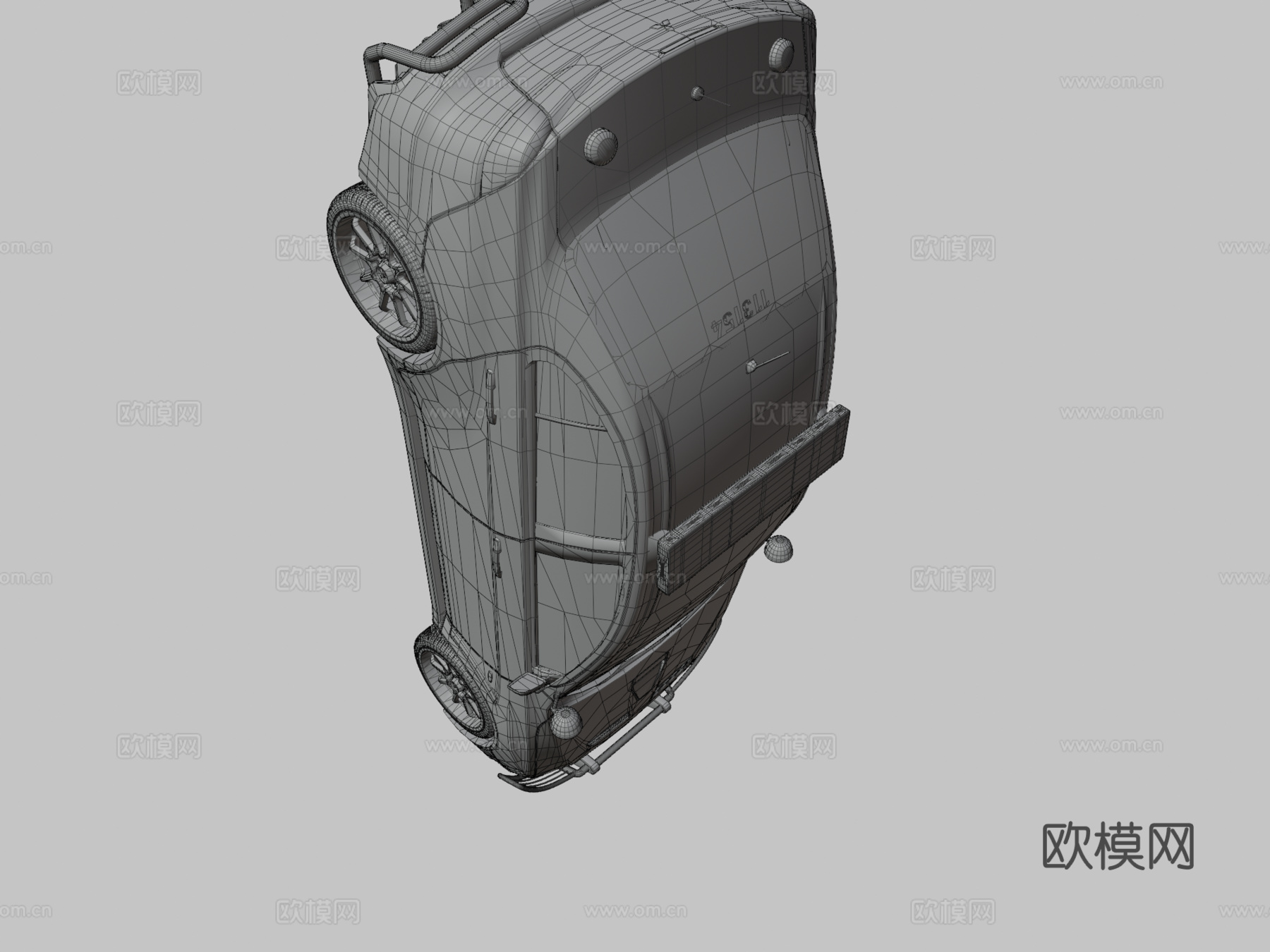 三菱蓝瑟Evolution底特律警车su模型