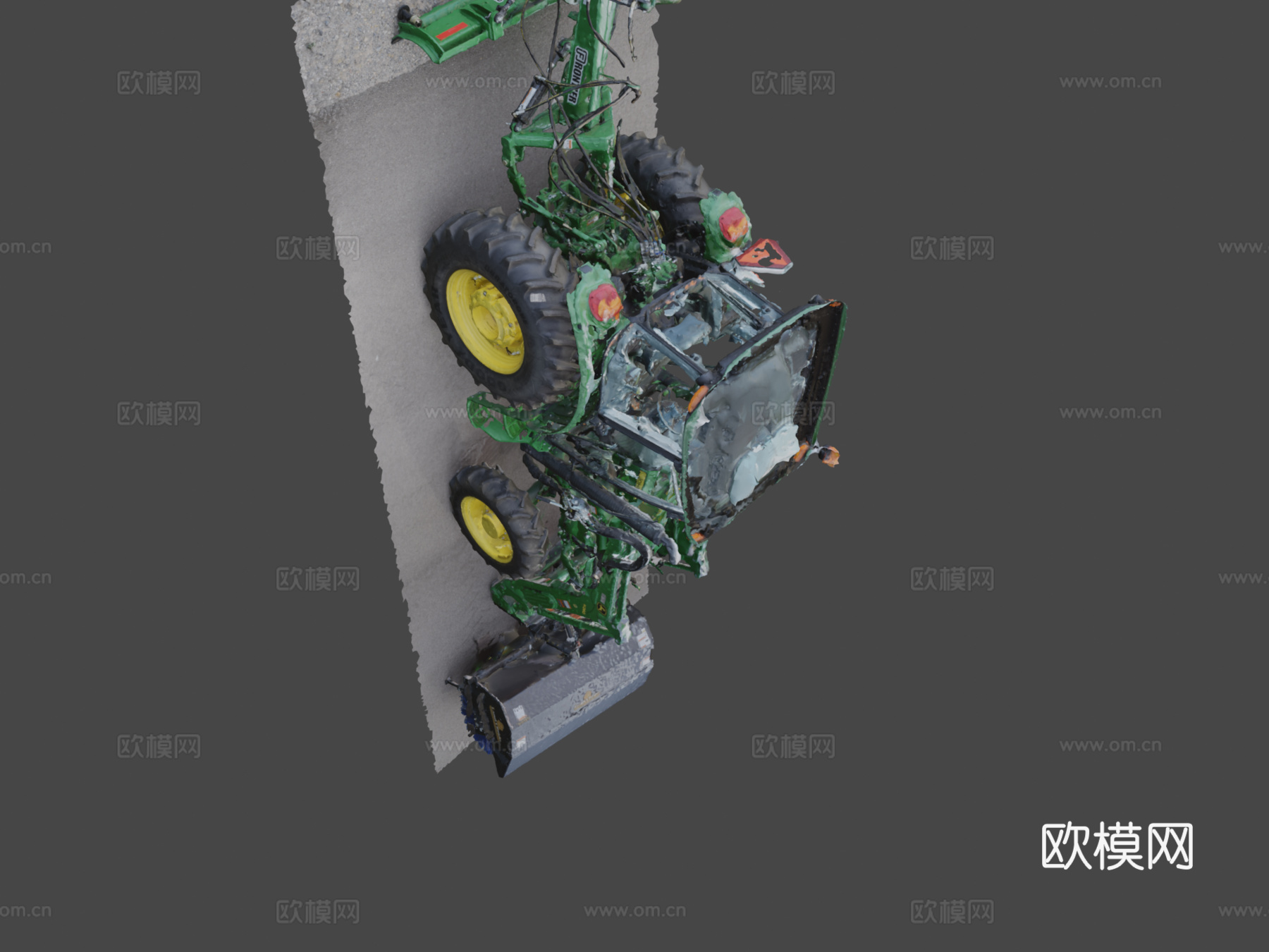 约翰迪尔拖拉机GRADD 3D模型su模型